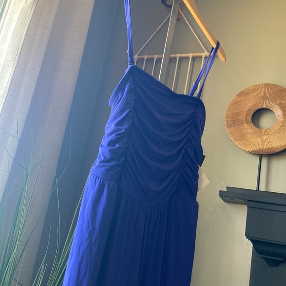 Ava & ViV purplish blue jumper with pockets adjustable straps - Picture 8 of 16